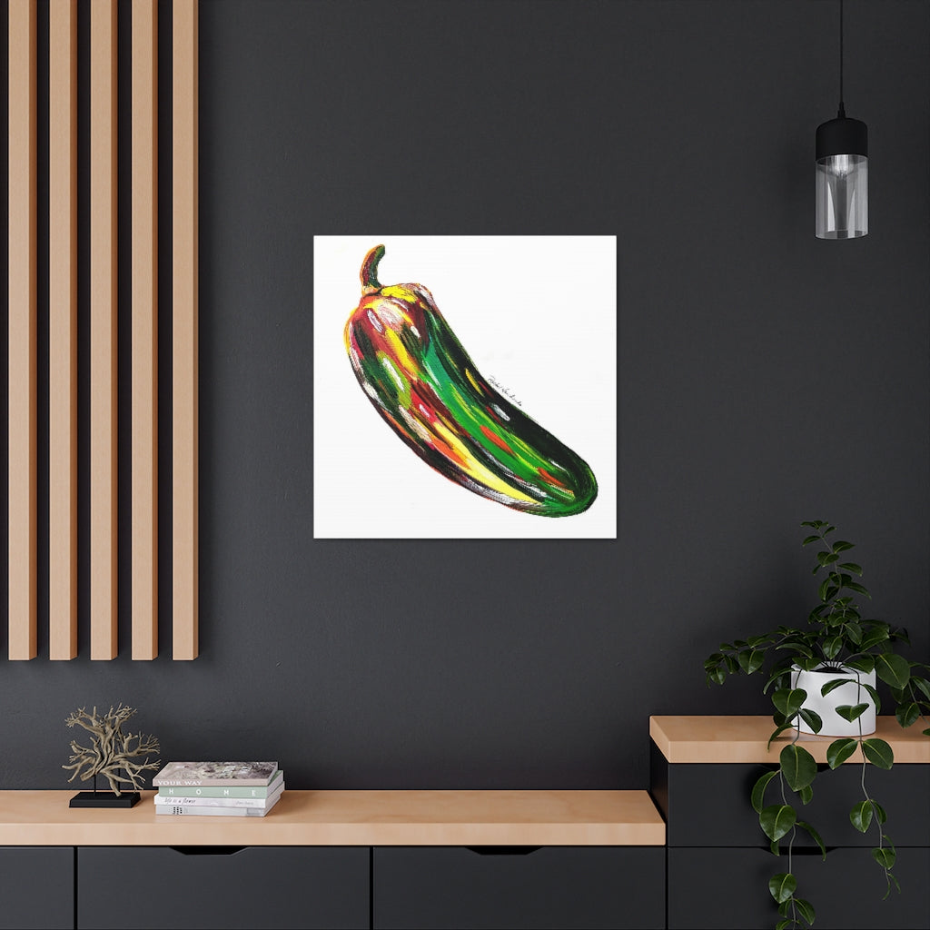 Pop Pepper Jalapeno Canvas Gallery Wraps