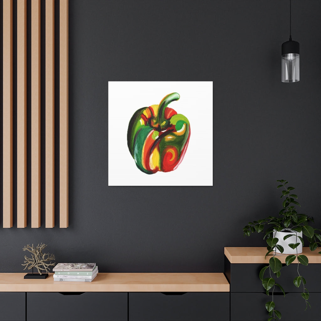 Pop Pepper Green Canvas Gallery Wraps