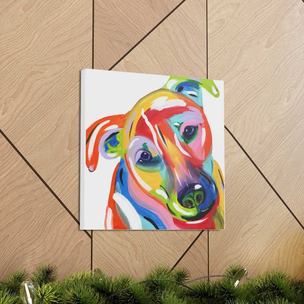 Pop Dog on Canvas Gallery Wraps