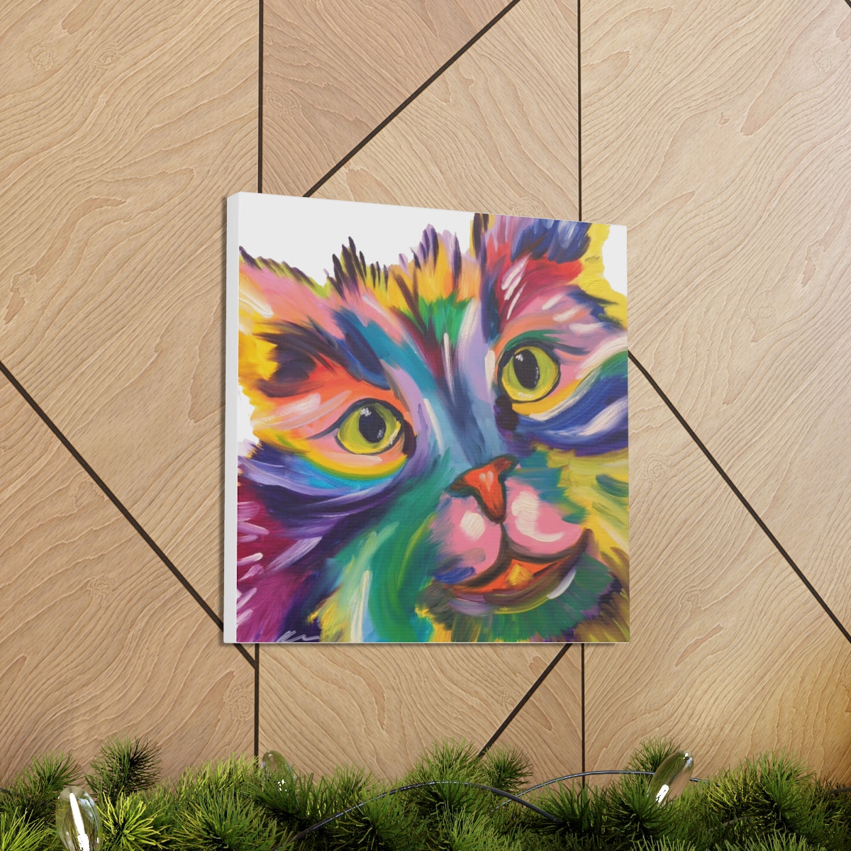 Pop Cat on Canvas Gallery Wraps