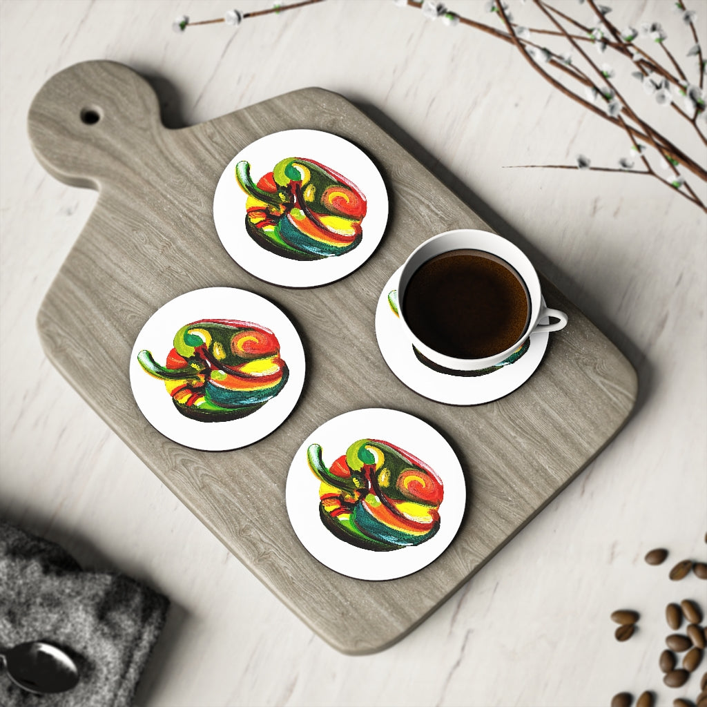 Pop Pepper Coasters
