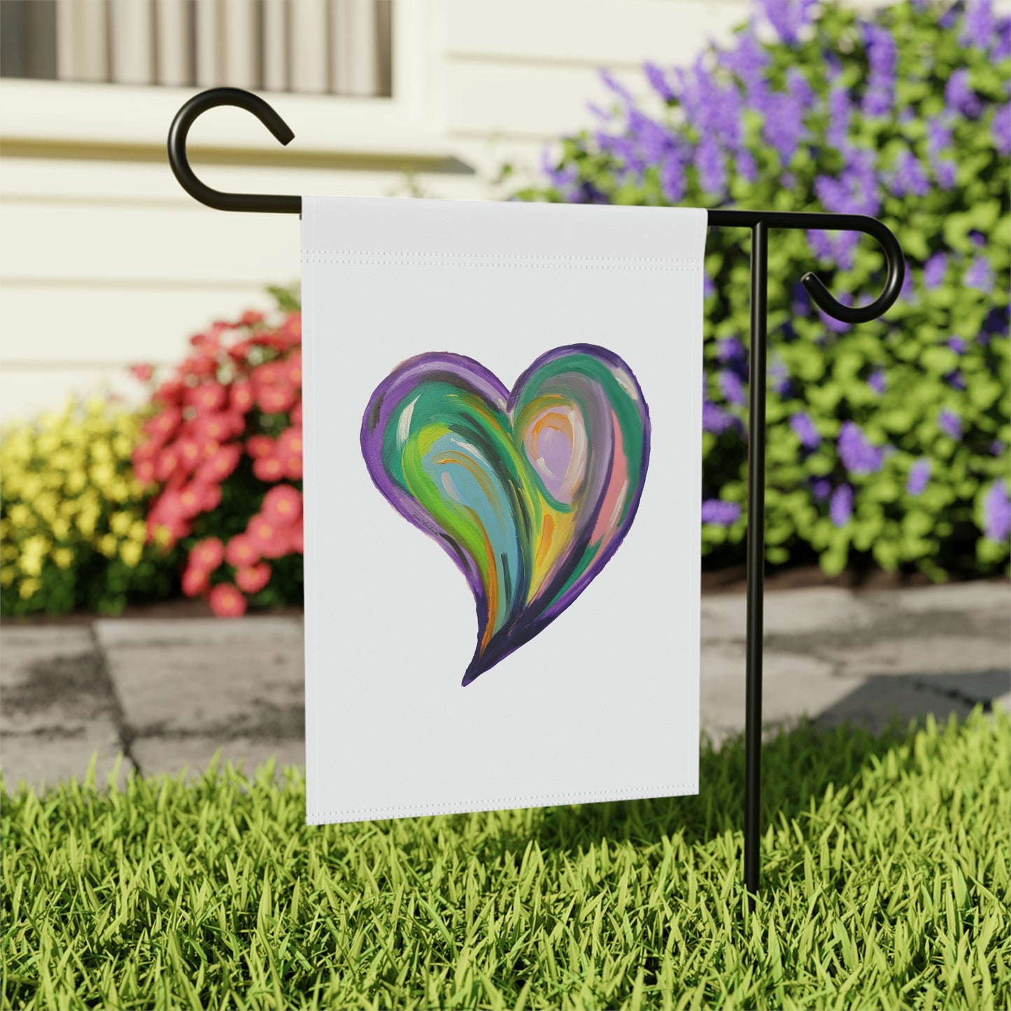 Purple Heart Garden & House Banner