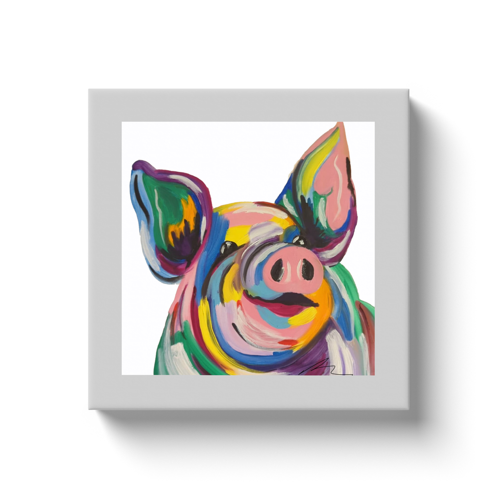 Pop Pig Canvas Wraps
