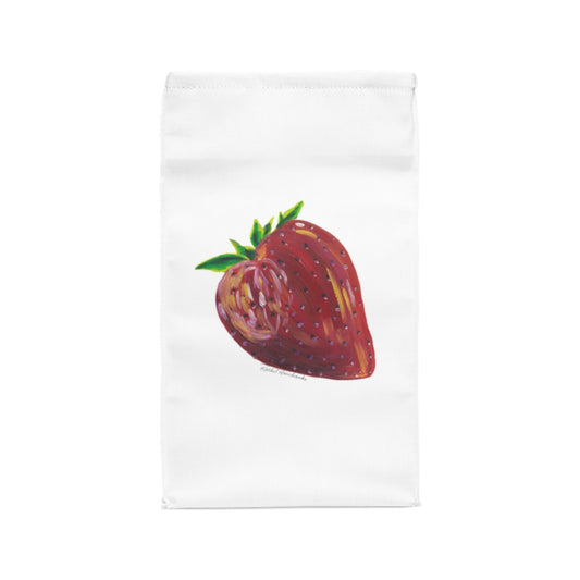 Pop Strawberry Polyester Lunch Bag