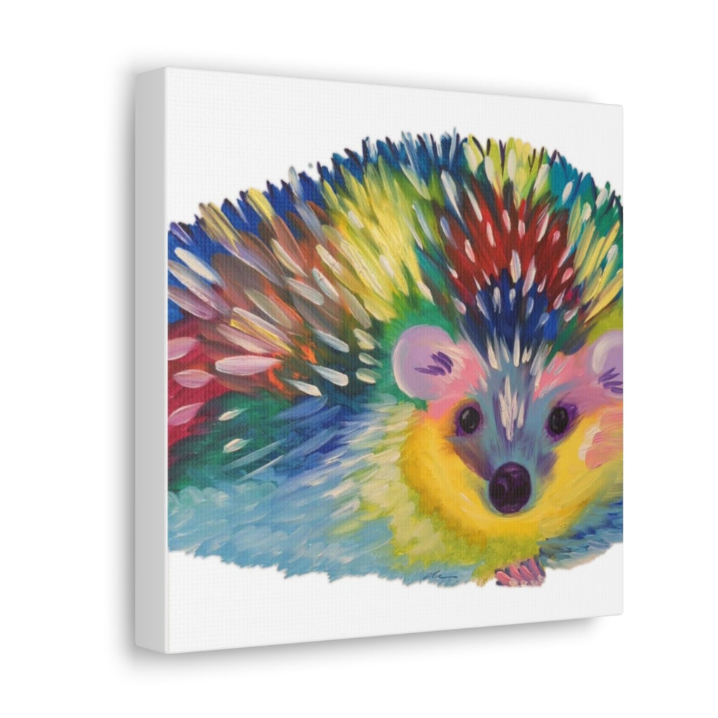 Pop Hedgehog Canvas Gallery Wraps