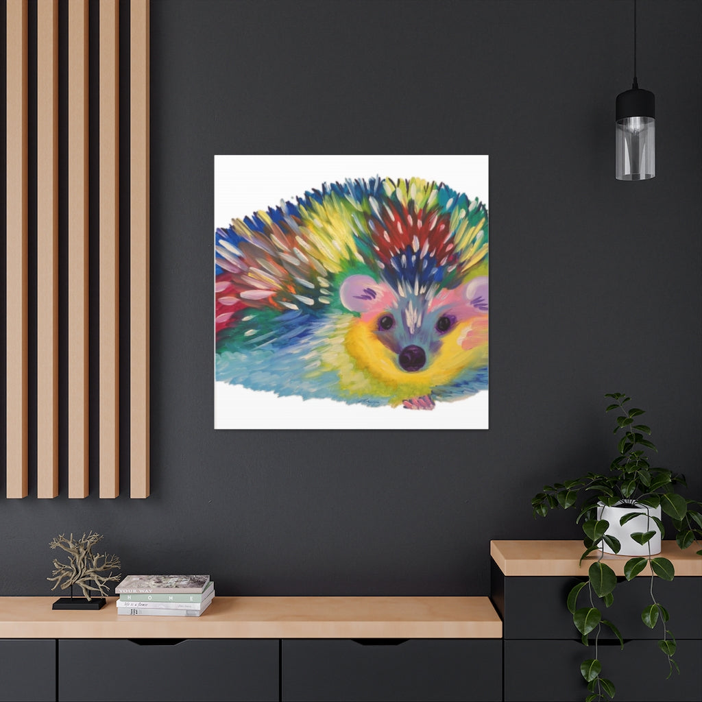 Pop Hedgehog Canvas Gallery Wraps