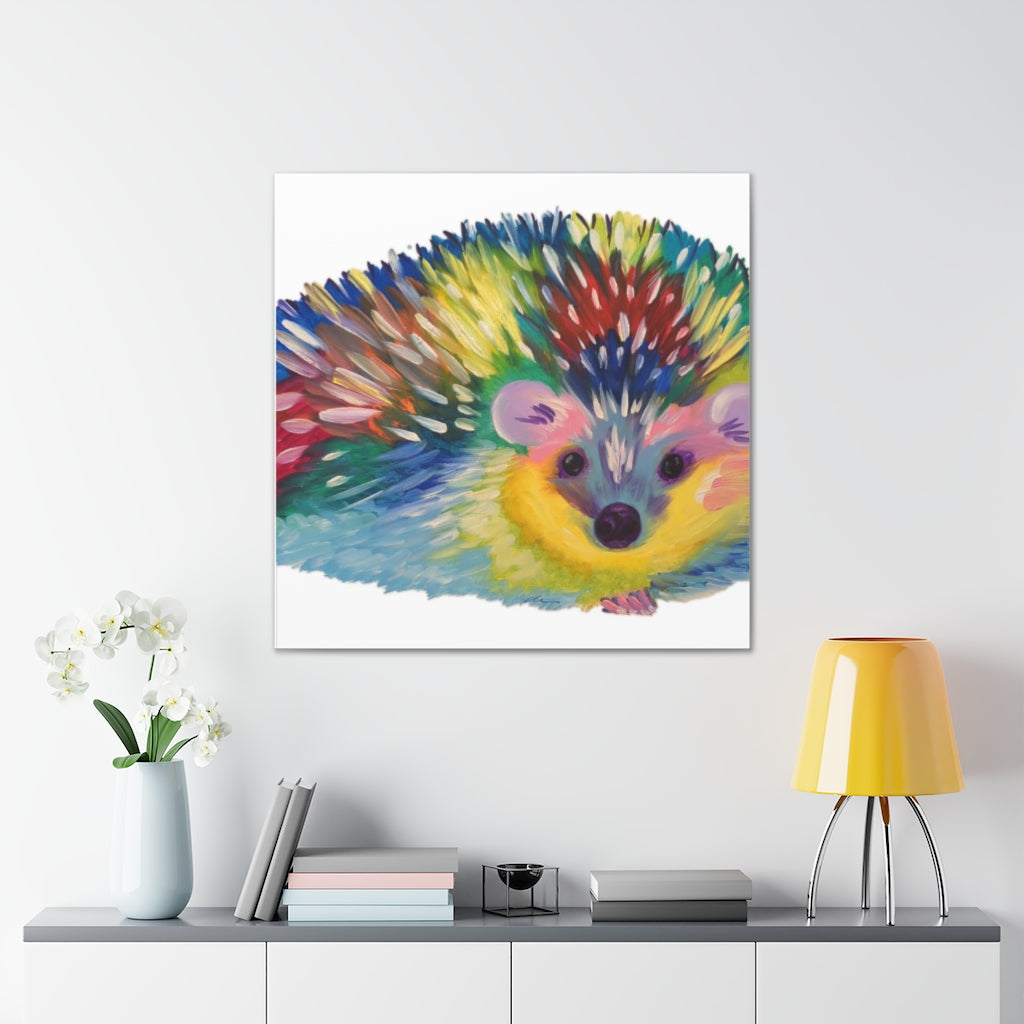 Pop Hedgehog Canvas Gallery Wraps