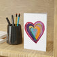 Pink Heart Greeting Cards (1 or 10-pcs)