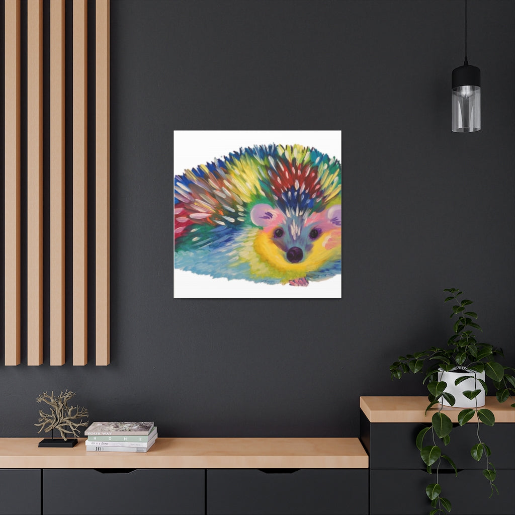 Pop Hedgehog Canvas Gallery Wraps