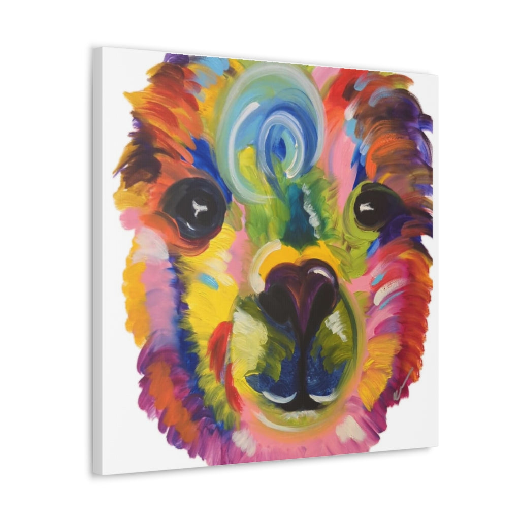 Pop Llama Canvas Gallery Wraps