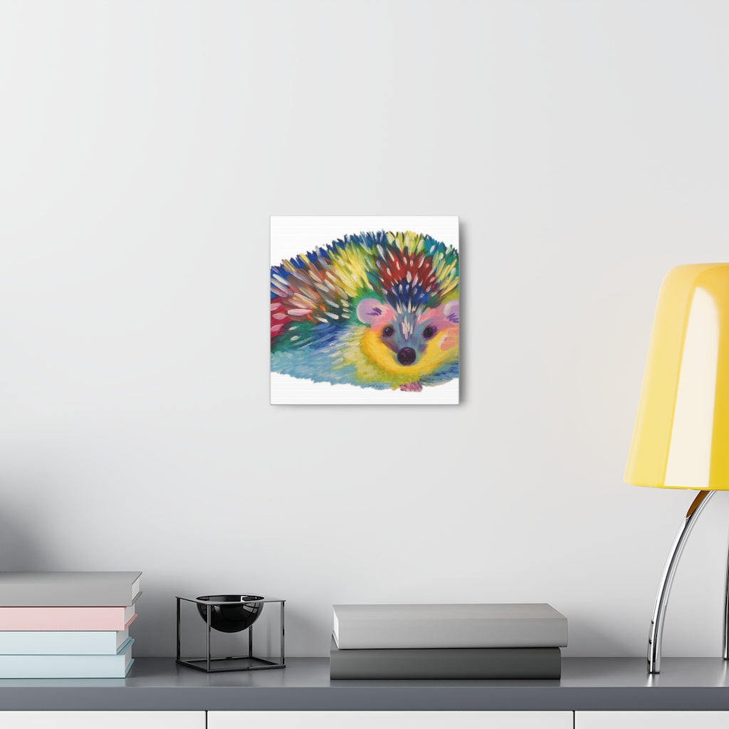 Pop Hedgehog Canvas Gallery Wraps