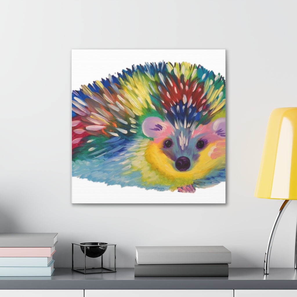 Pop Hedgehog Canvas Gallery Wraps