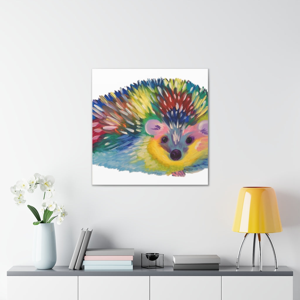 Pop Hedgehog Canvas Gallery Wraps