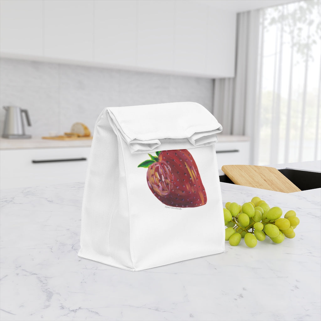 Pop Strawberry Polyester Lunch Bag