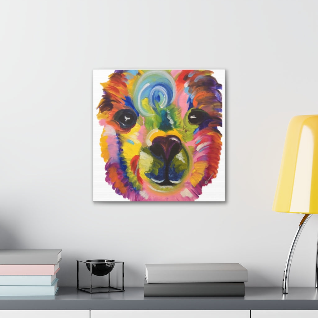 Pop Llama Canvas Gallery Wraps