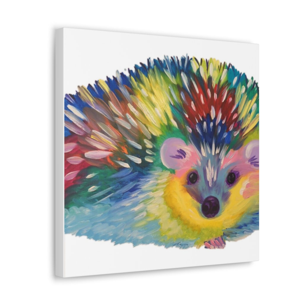 Pop Hedgehog Canvas Gallery Wraps