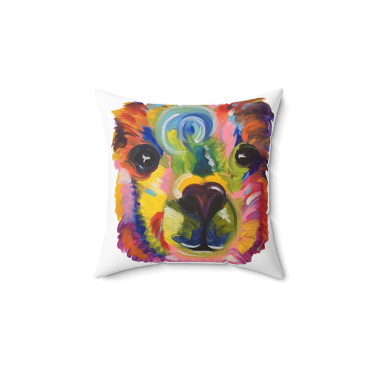 Pop Llama Spun Polyester Square Pillow