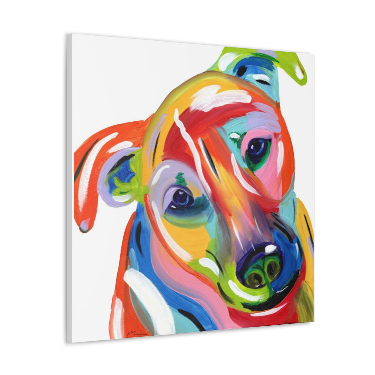 Pop Dog on Canvas Gallery Wraps