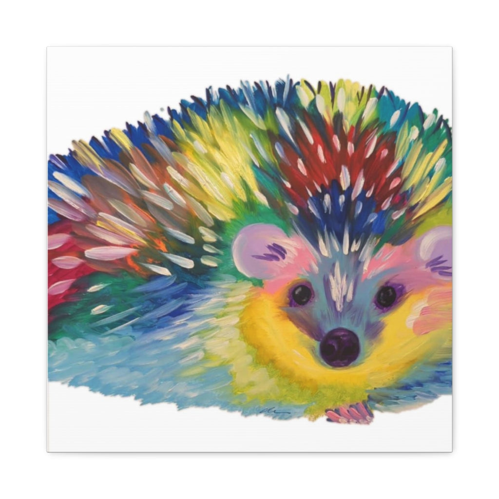 Pop Hedgehog Canvas Gallery Wraps