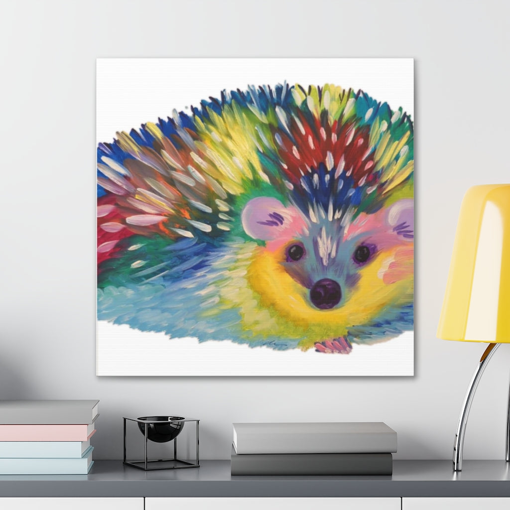 Pop Hedgehog Canvas Gallery Wraps