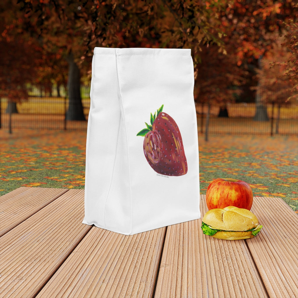 Pop Strawberry Polyester Lunch Bag