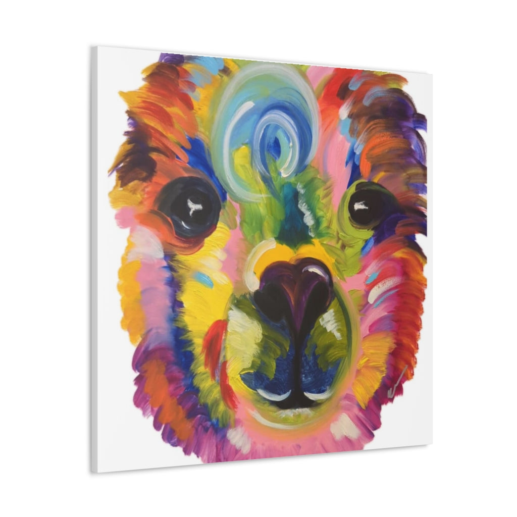 Pop Llama Canvas Gallery Wraps