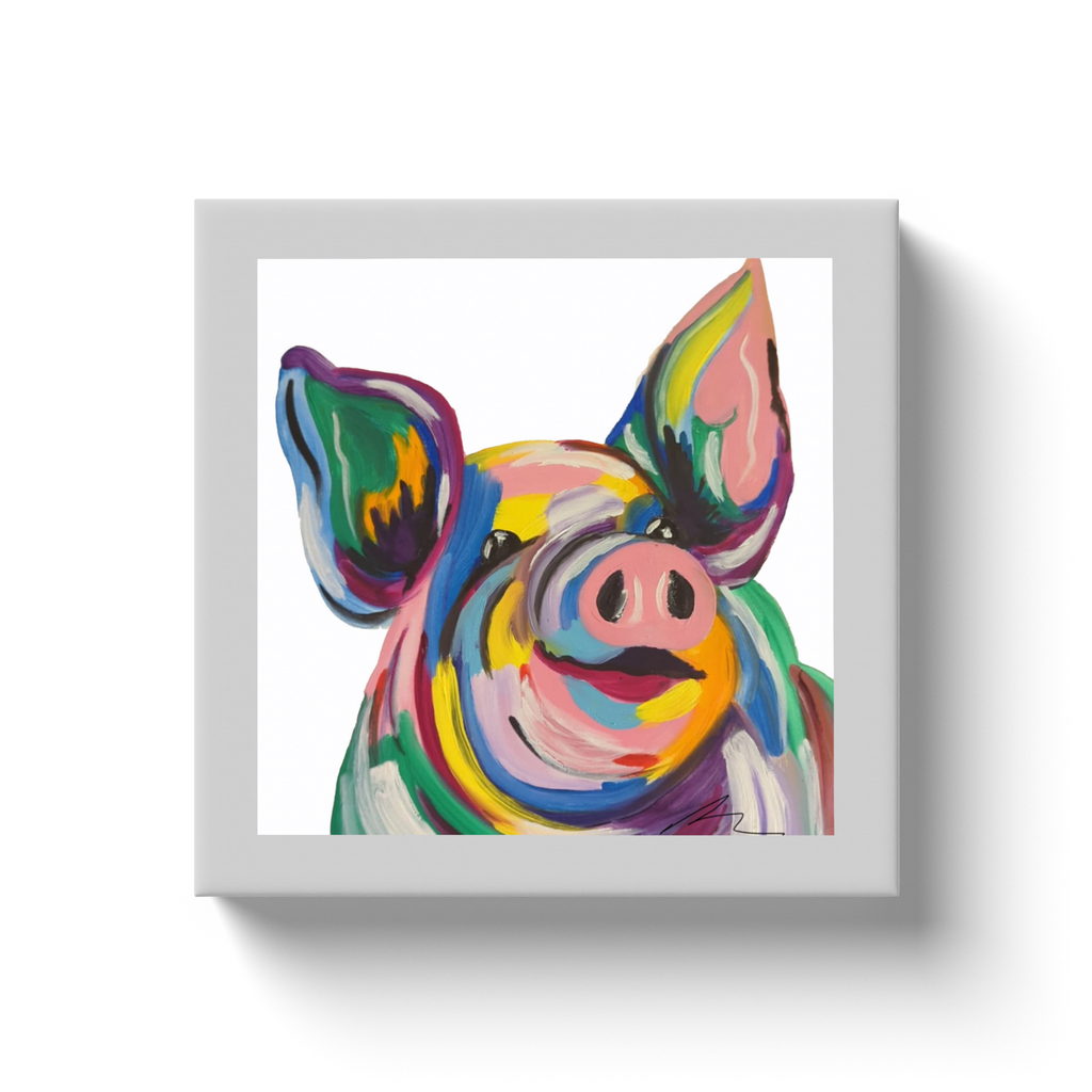 Pop Pig Canvas Wraps