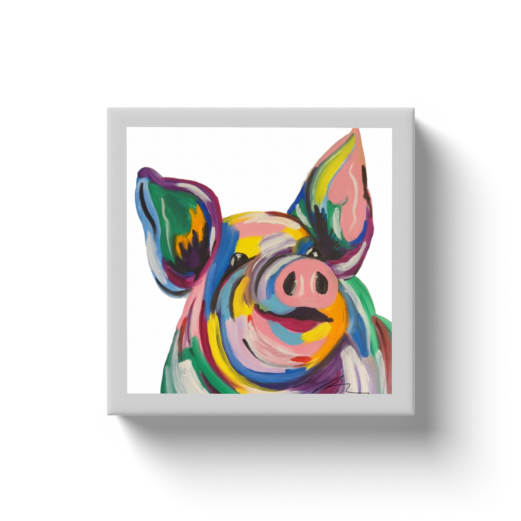 Pop Pig Canvas Wraps